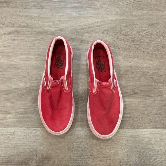 Red/Pinkish Slip-On Sneakers - Picture 1 of 3